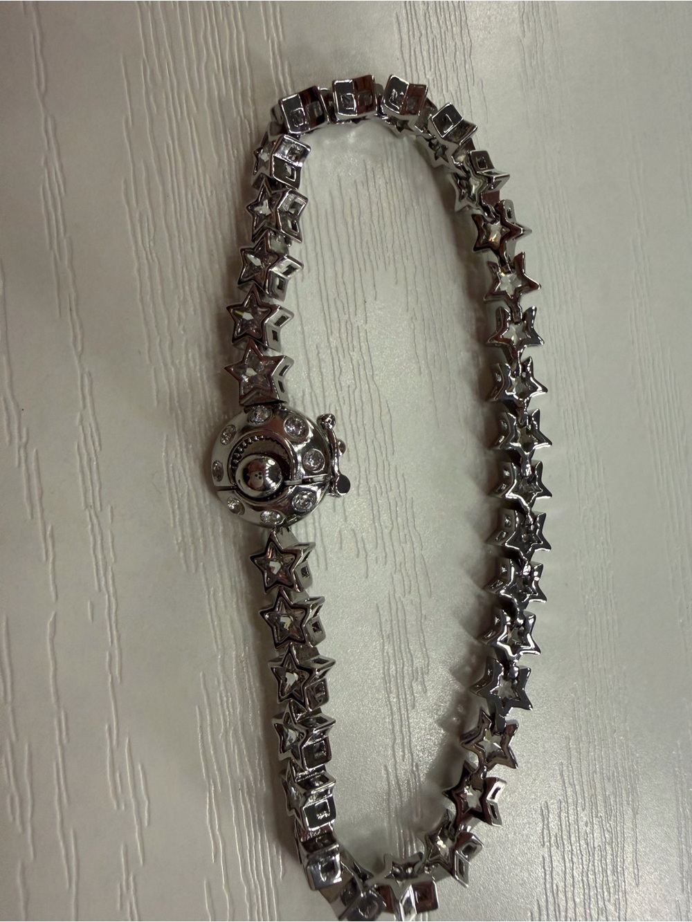$148 Kate Spade Space Cadet Star Tennis Bracelet Silver